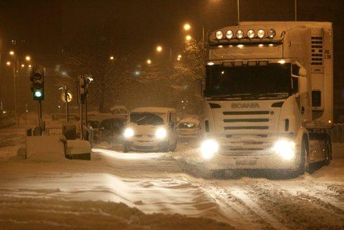 暴雪突袭满洲里